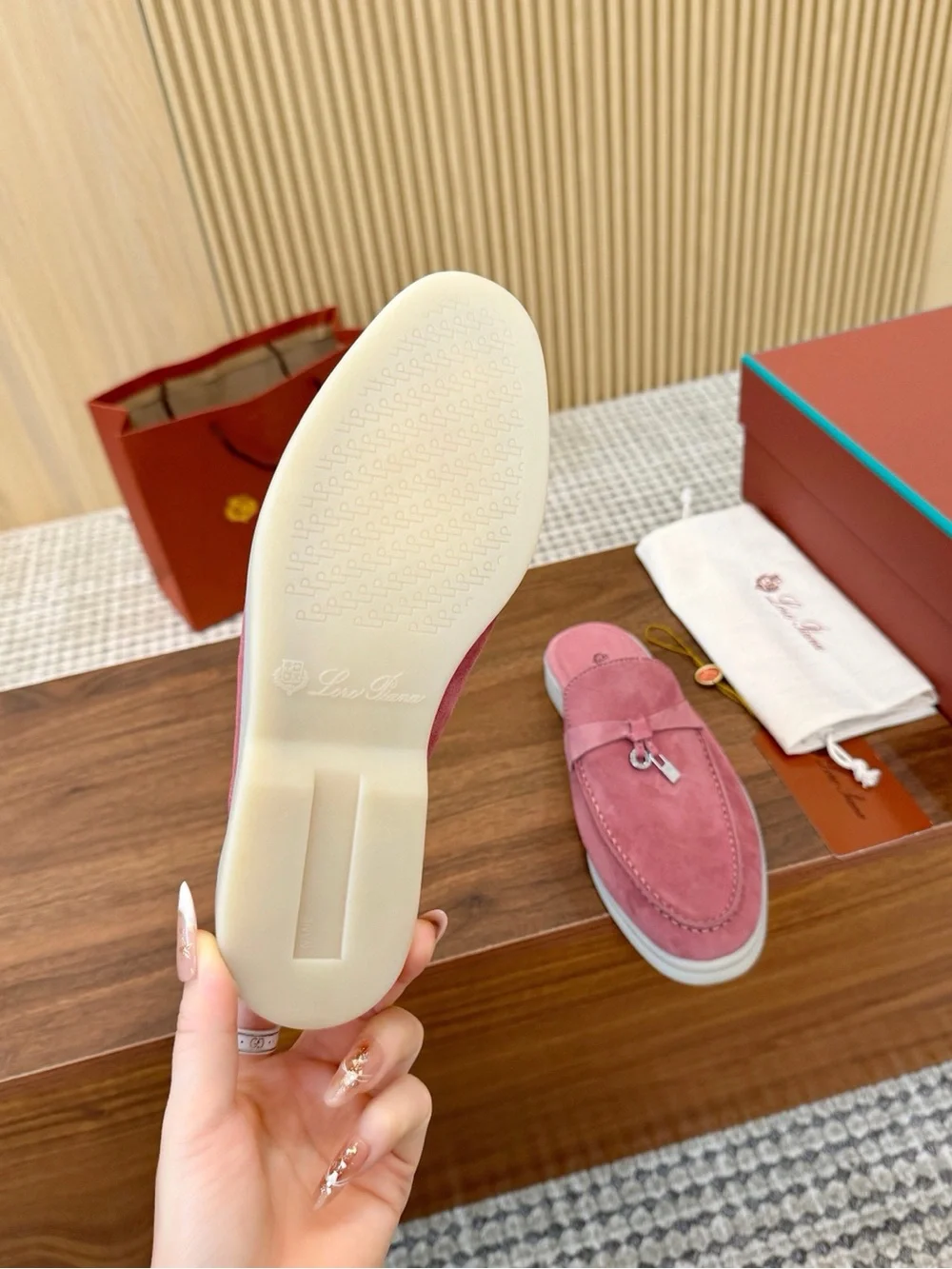 Pink Suede Women’s Slip-On Loafers